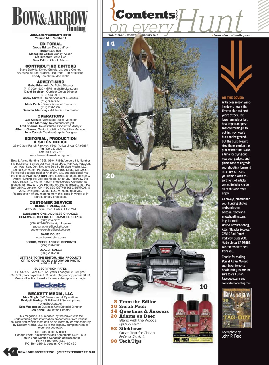 Bow & Arrow Hunting Preview Pages