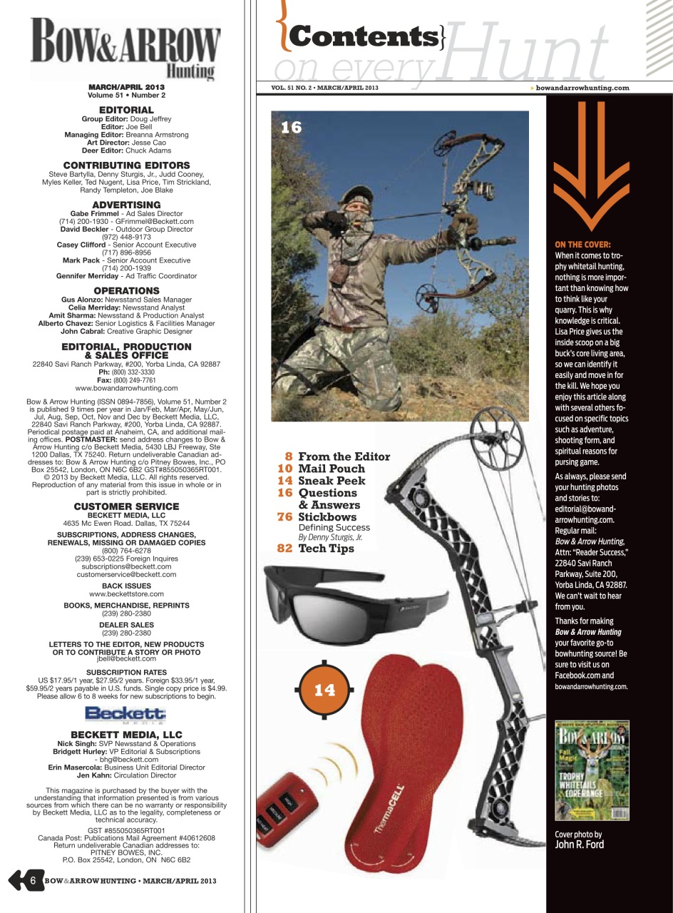 Bow & Arrow Hunting Preview Pages