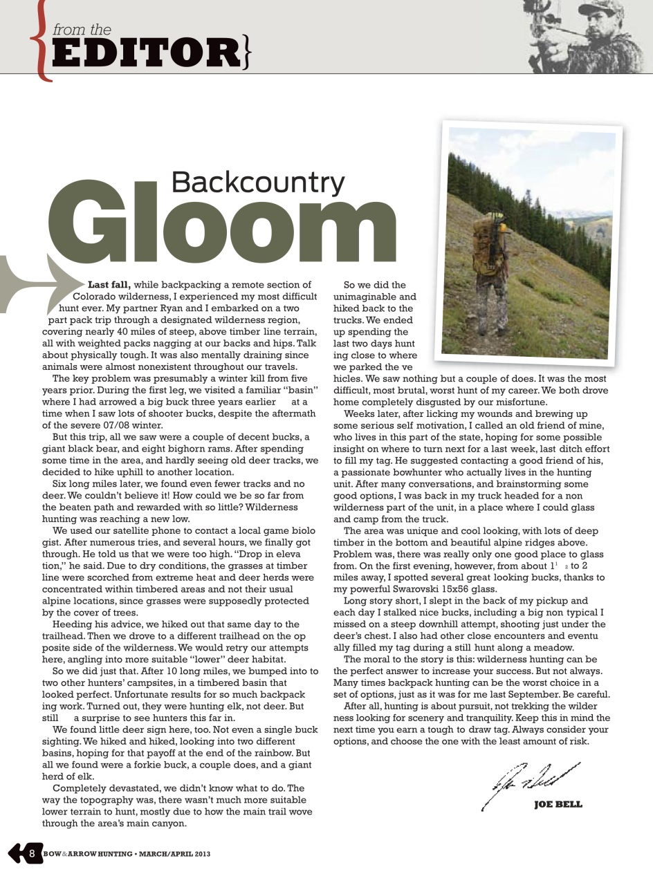 Bow & Arrow Hunting Preview Pages