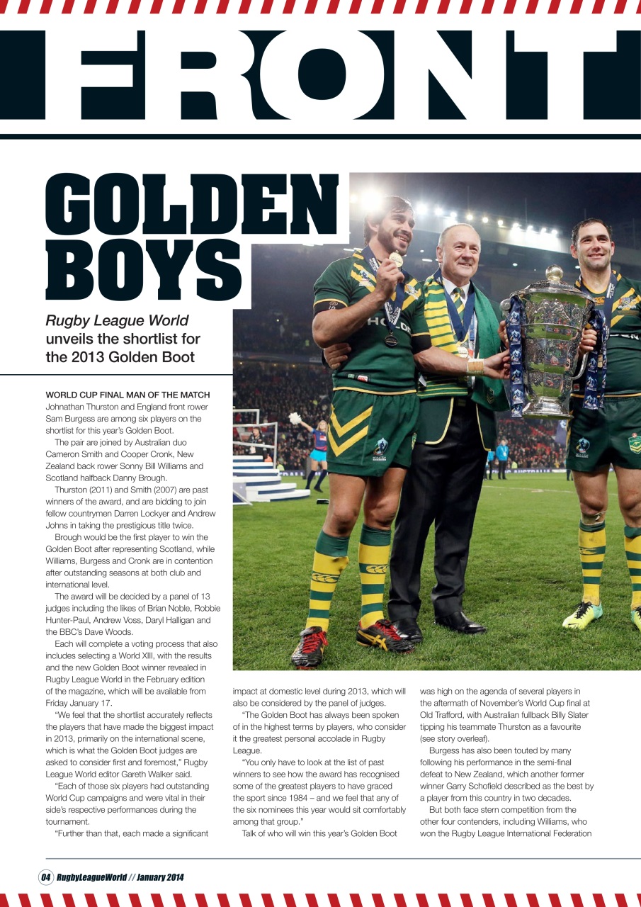 Rugby League World Preview Pages
