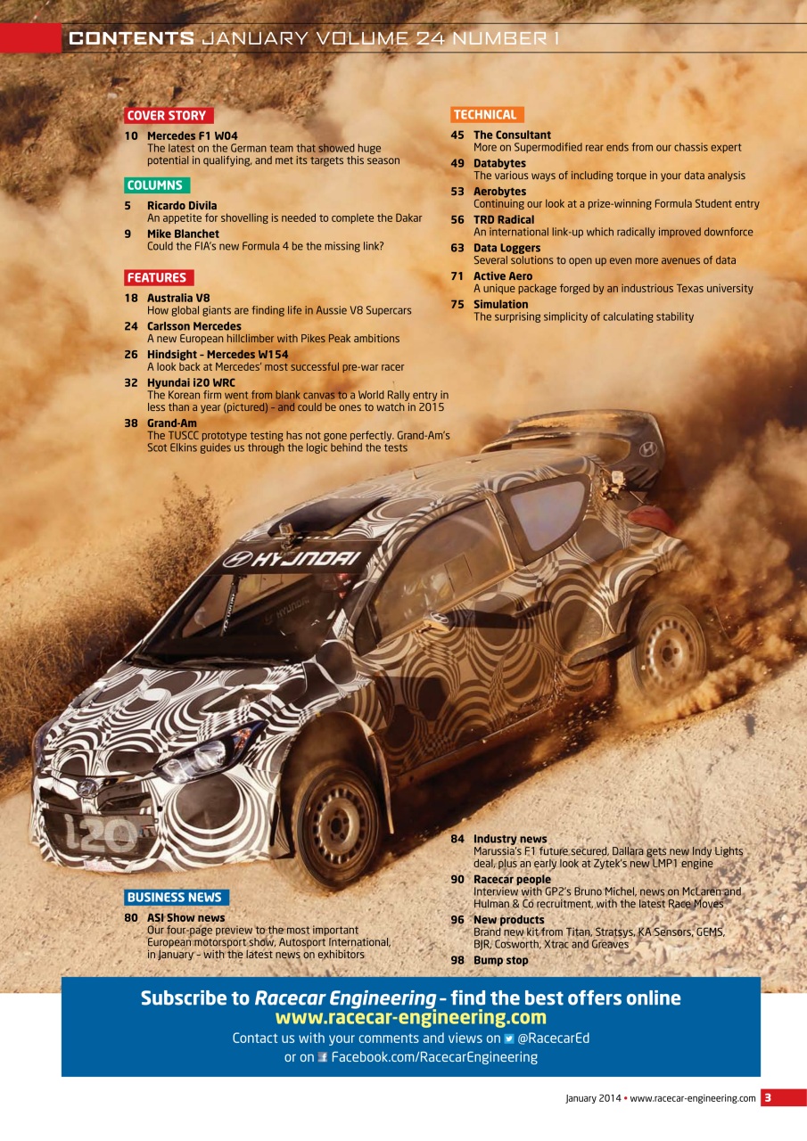 Racecar Engineering Preview Pages
