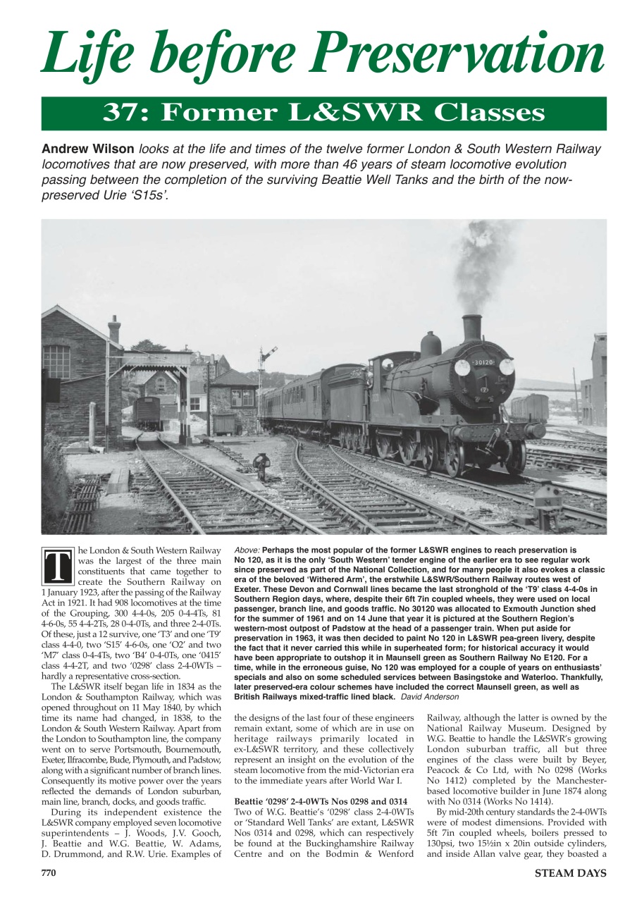 Steam Days Preview Pages