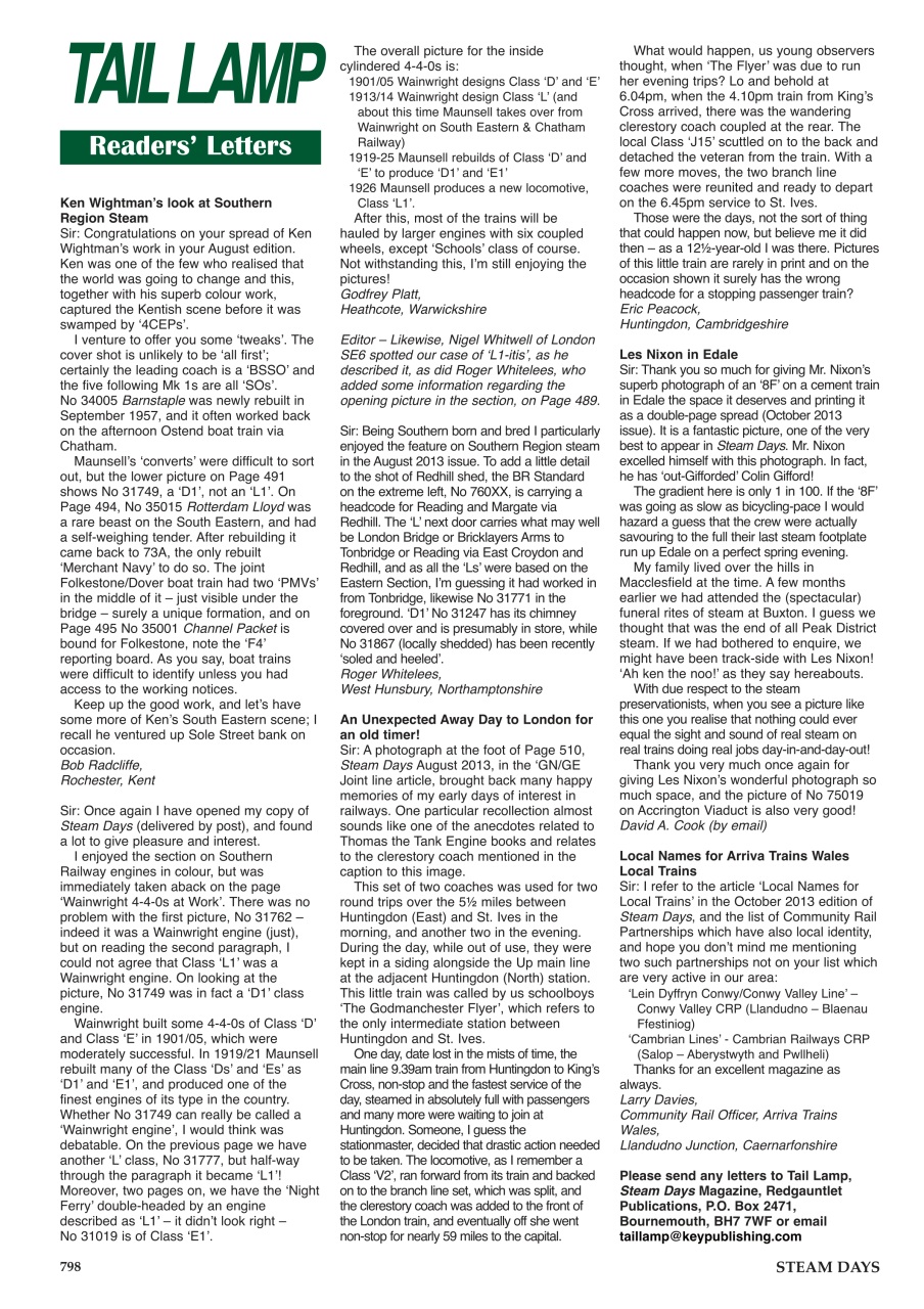 Steam Days Preview Pages