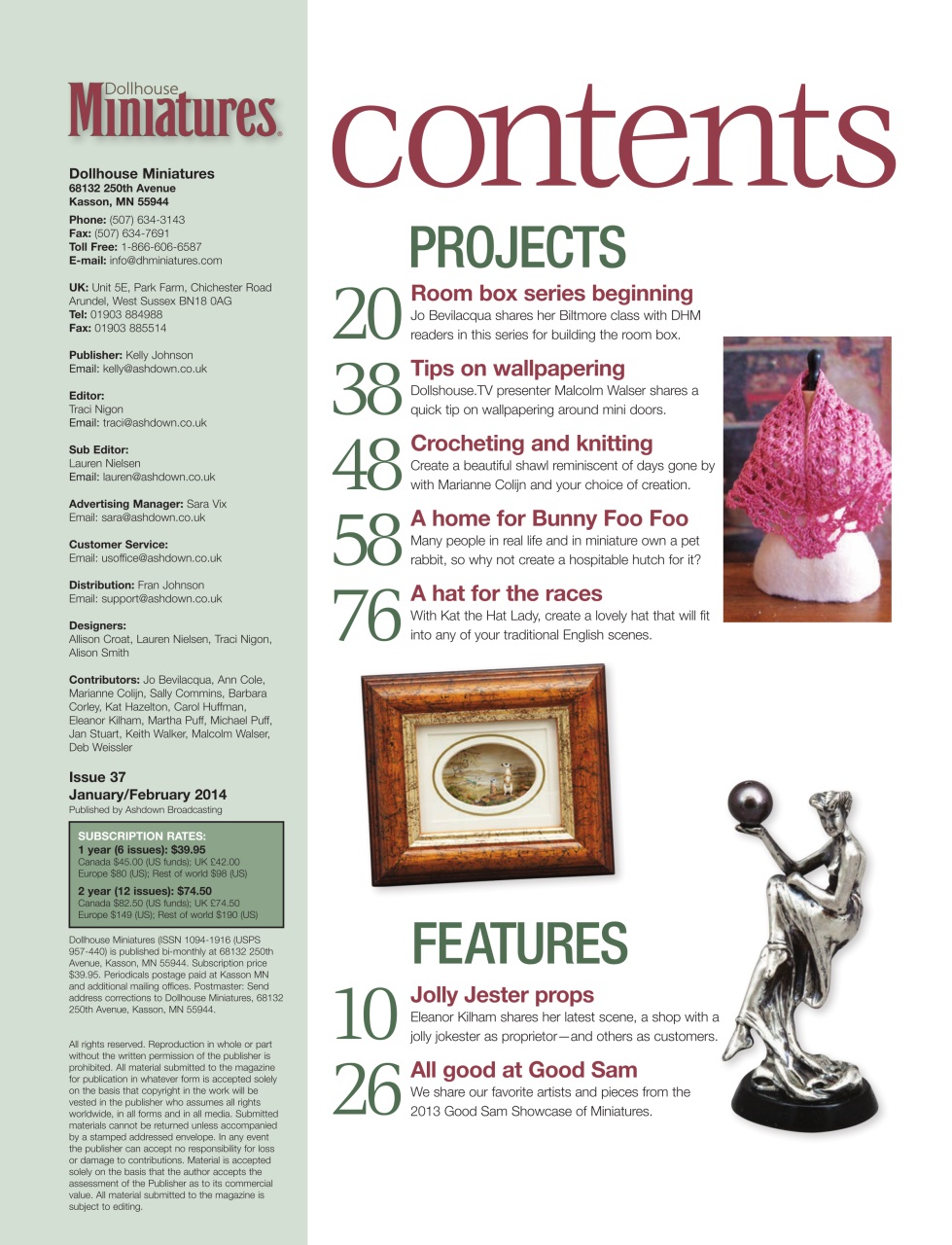 Dollhouse Miniatures Preview Pages