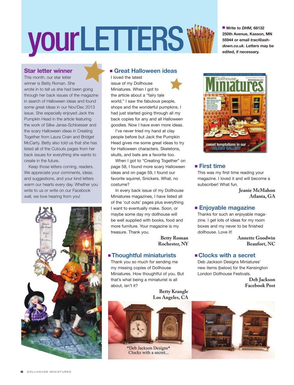 Dollhouse Miniatures Preview Pages