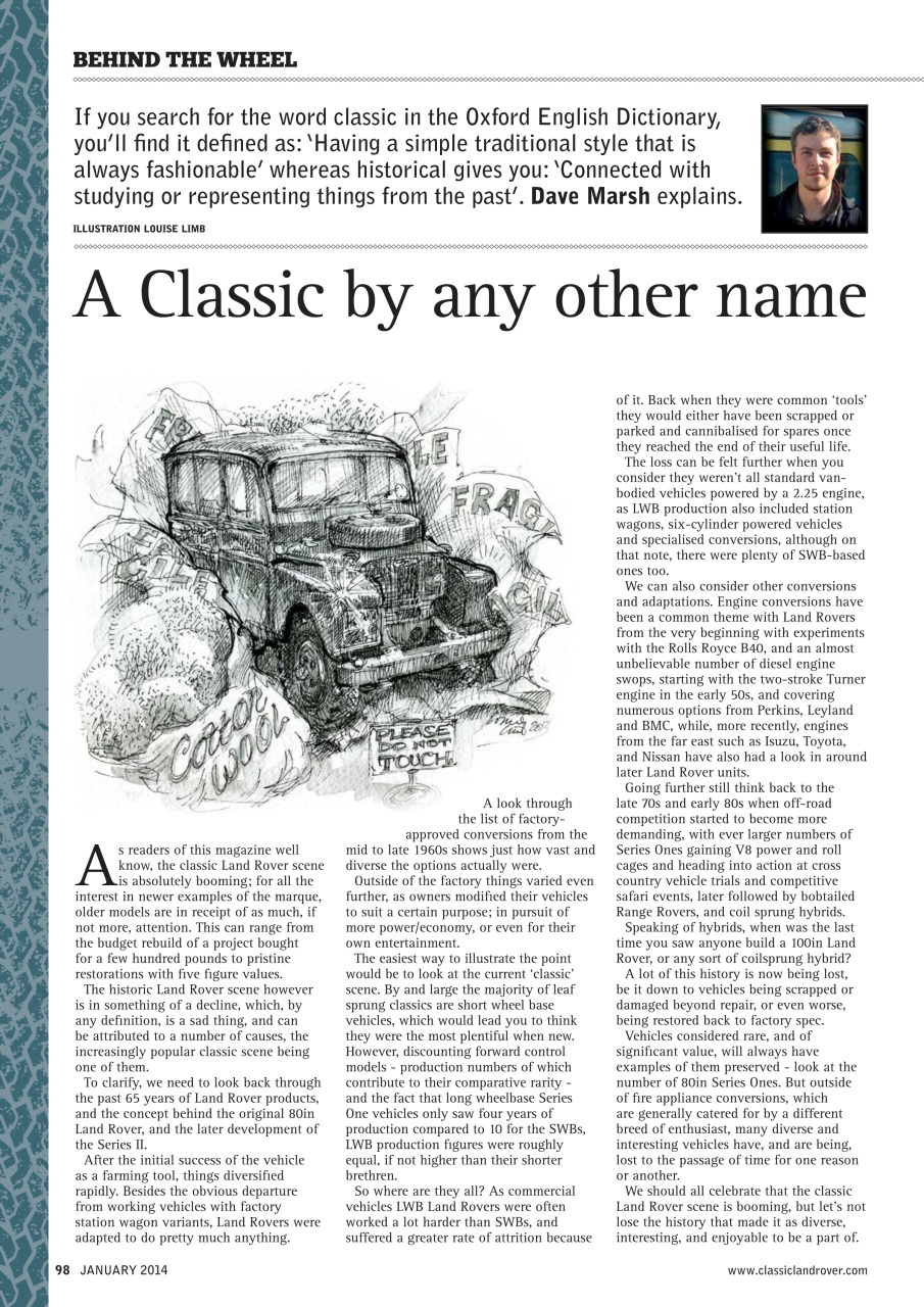 Classic Land Rover Magazine Preview Pages