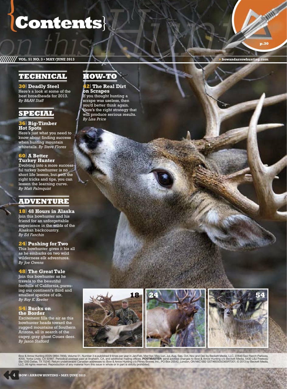 Bow & Arrow Hunting Preview Pages