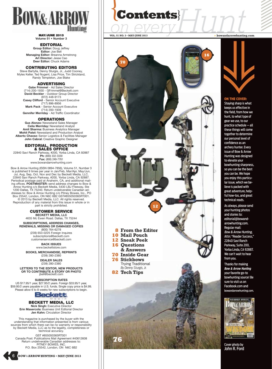Bow & Arrow Hunting Preview Pages