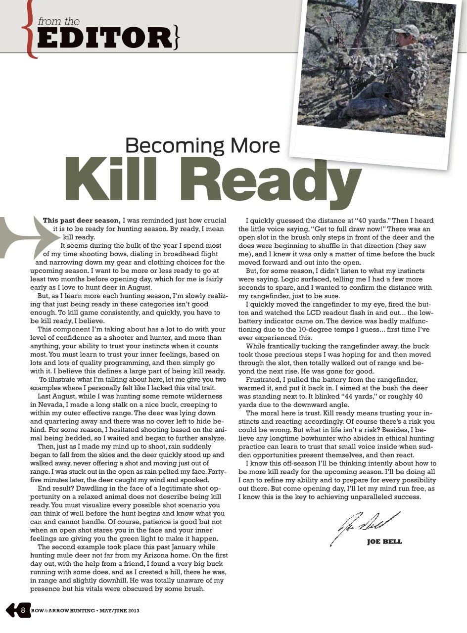 Bow & Arrow Hunting Preview Pages