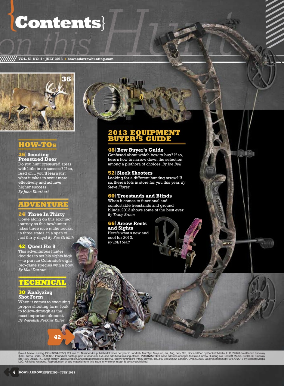 Bow & Arrow Hunting Preview Pages