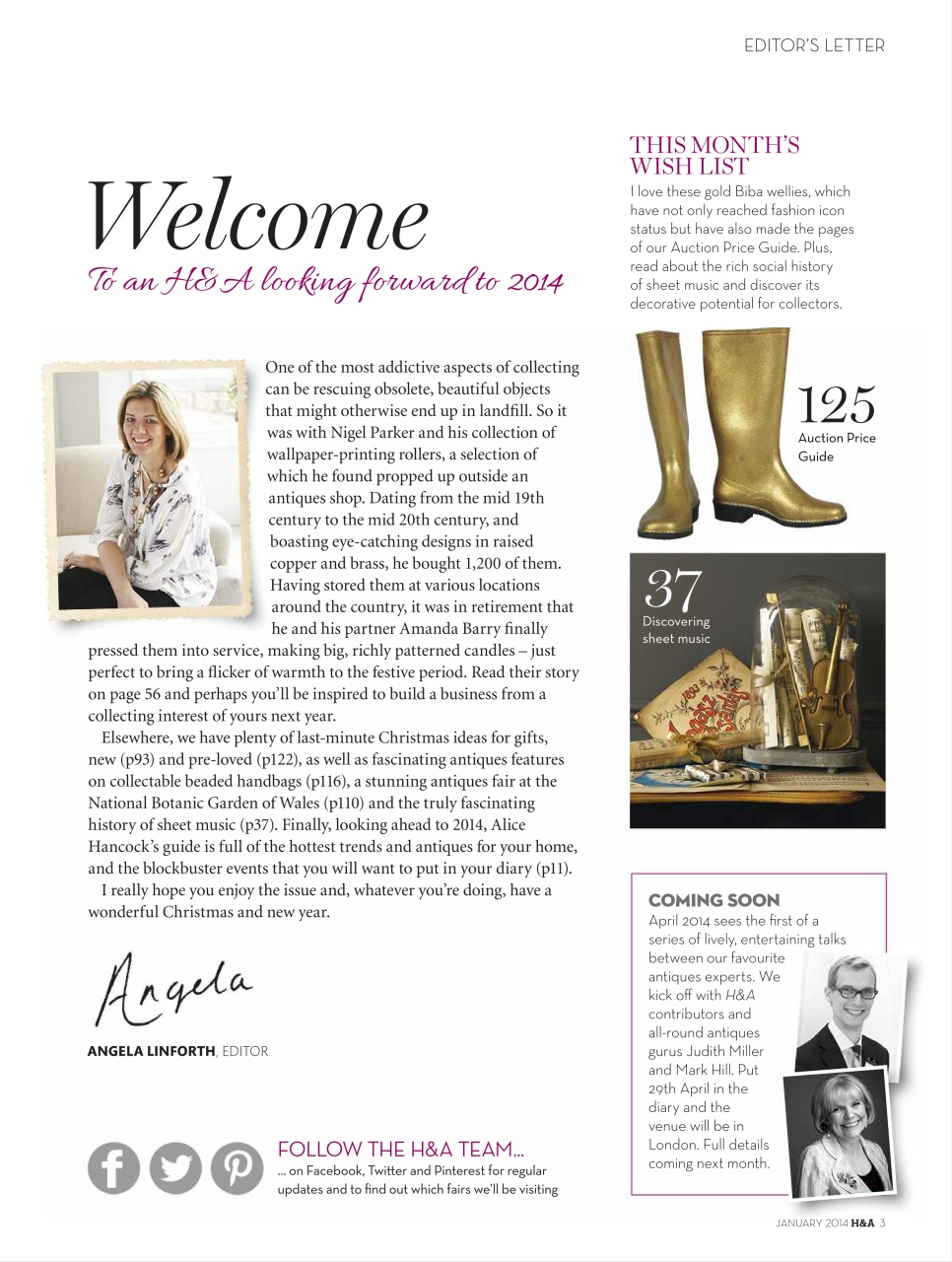 Homes & Antiques Magazine Preview Pages