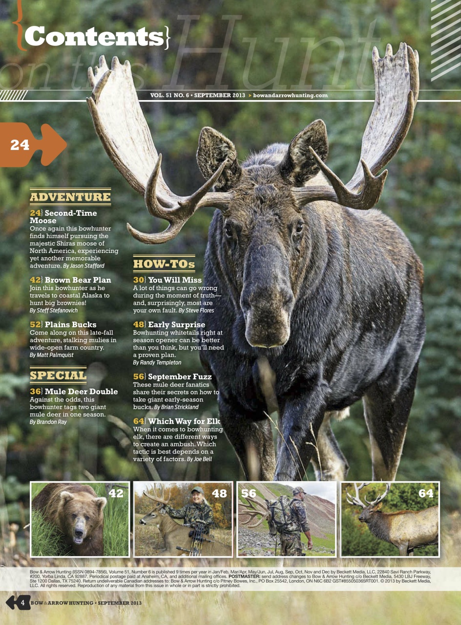 Bow & Arrow Hunting Preview Pages