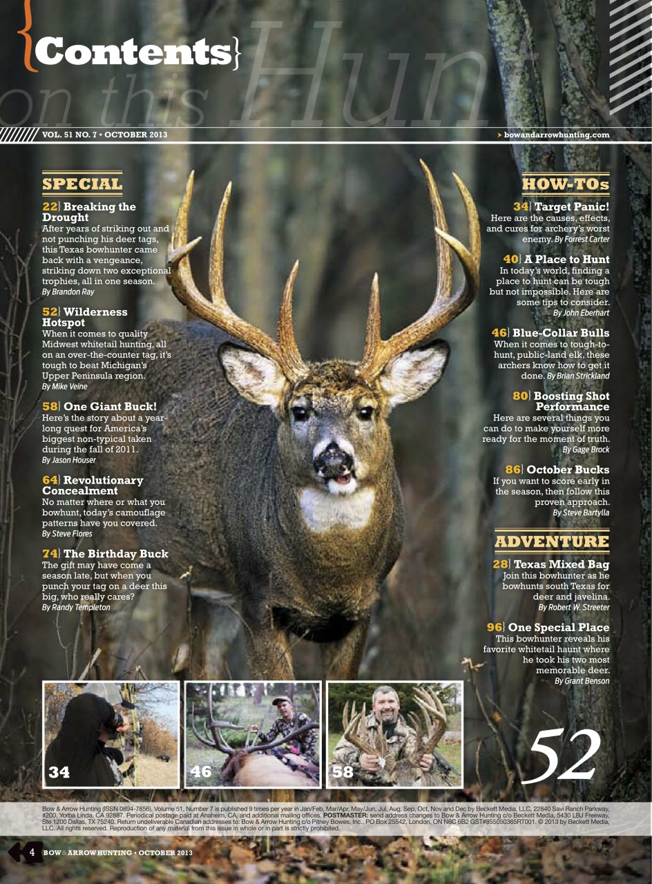 Bow & Arrow Hunting Preview Pages