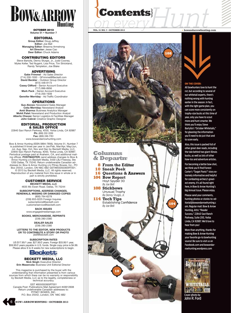 Bow & Arrow Hunting Preview Pages