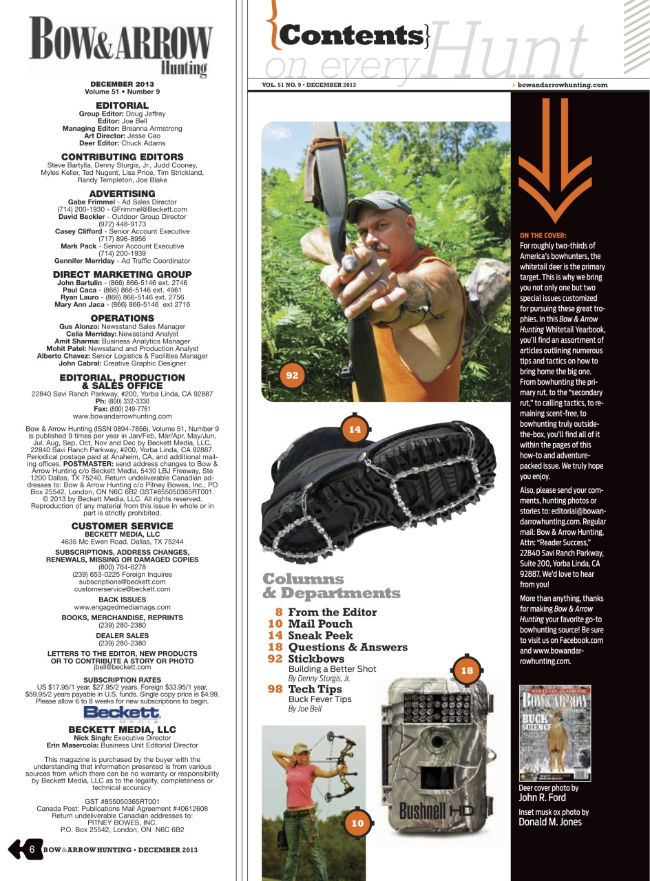 Bow & Arrow Hunting Preview Pages