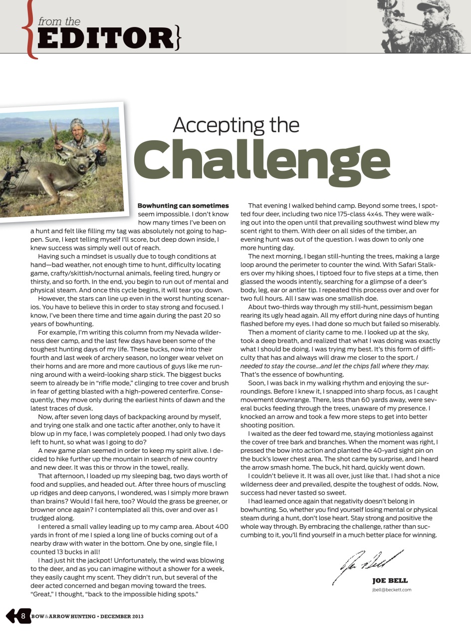 Bow & Arrow Hunting Preview Pages