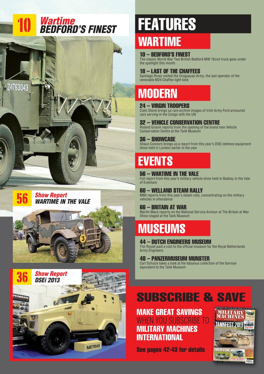 Military Machines International Preview Pages