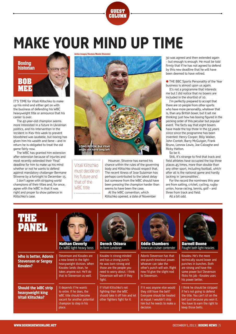 Boxing News Preview Pages