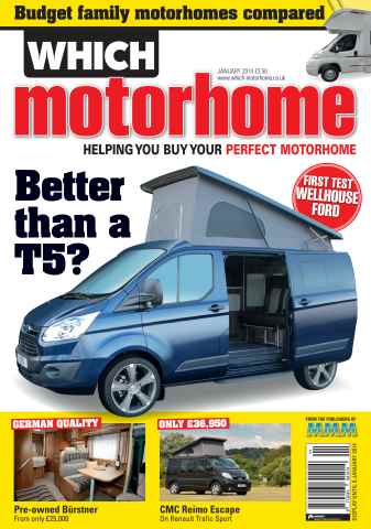 What Motorhome magazine issue First test Wellhouse Ford: January 2014
