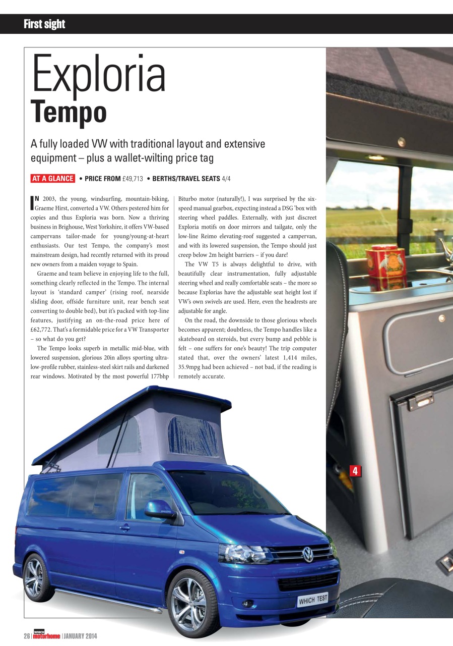 What Motorhome magazine Preview Pages