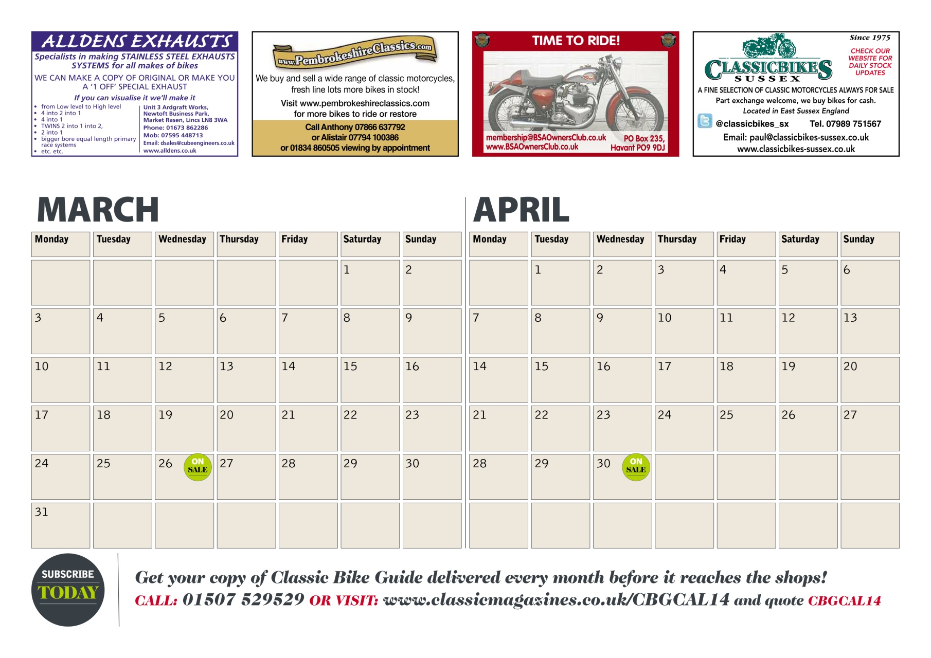 Classic Bike Guide Preview Pages