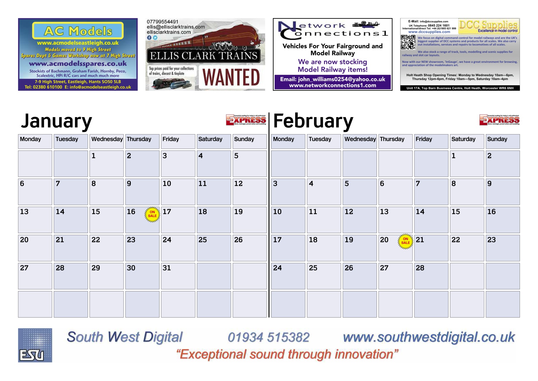 Rail Express Preview Pages