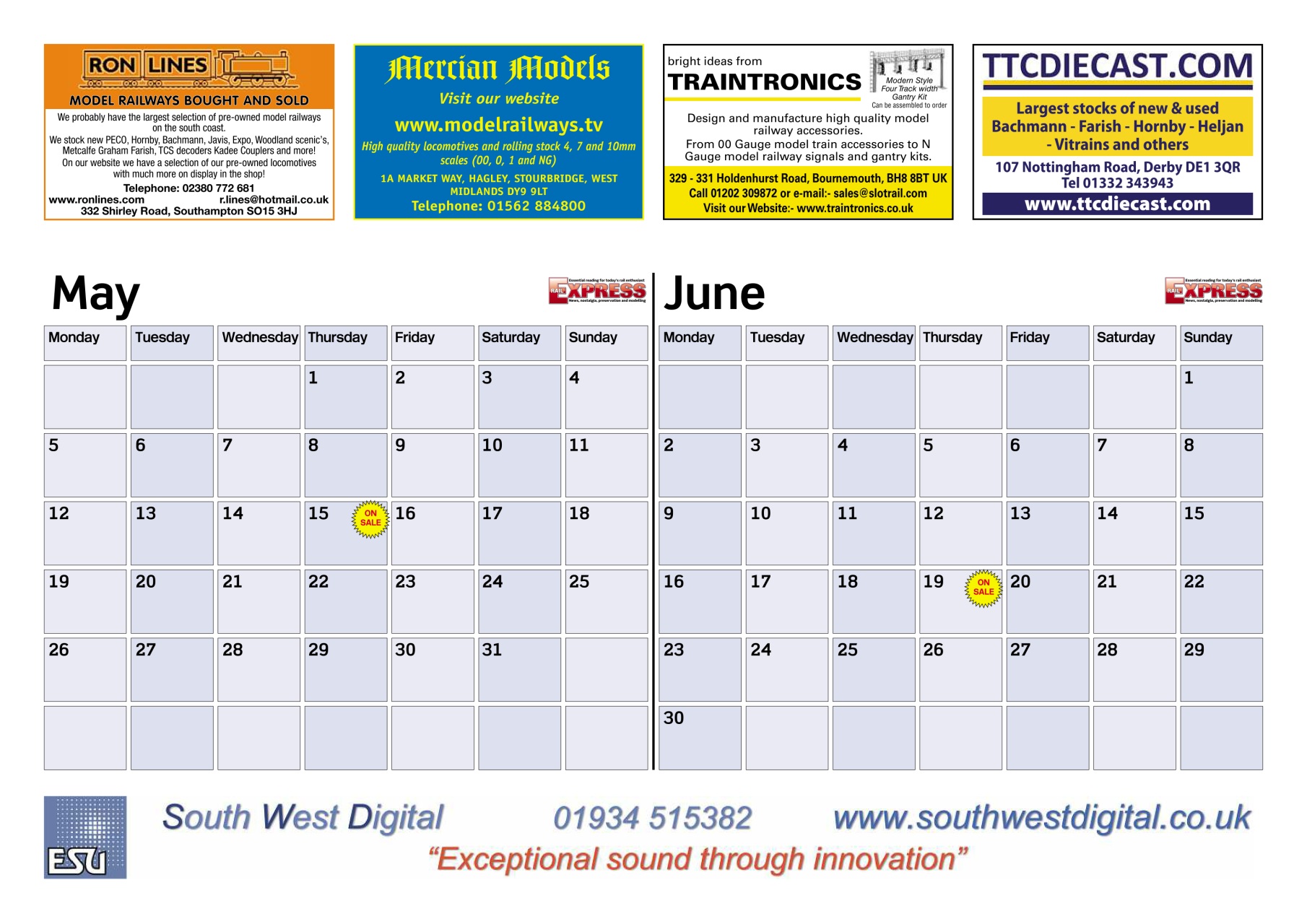 Rail Express Preview Pages