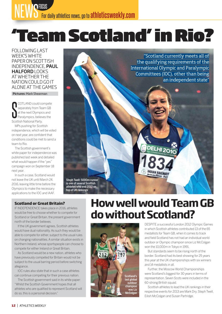 AW – Athletics Weekly Magazine Preview Pages
