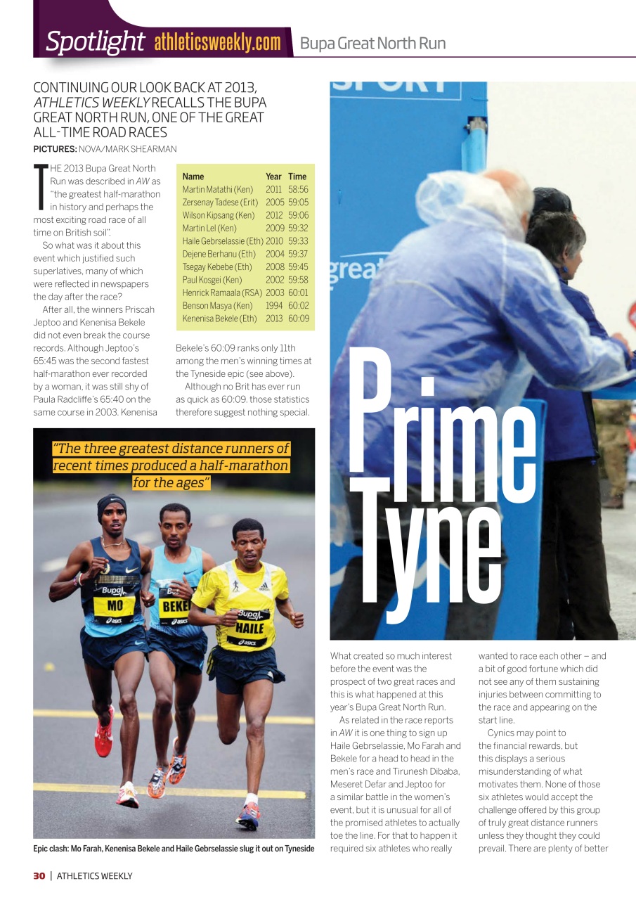 AW – Athletics Weekly Magazine Preview Pages