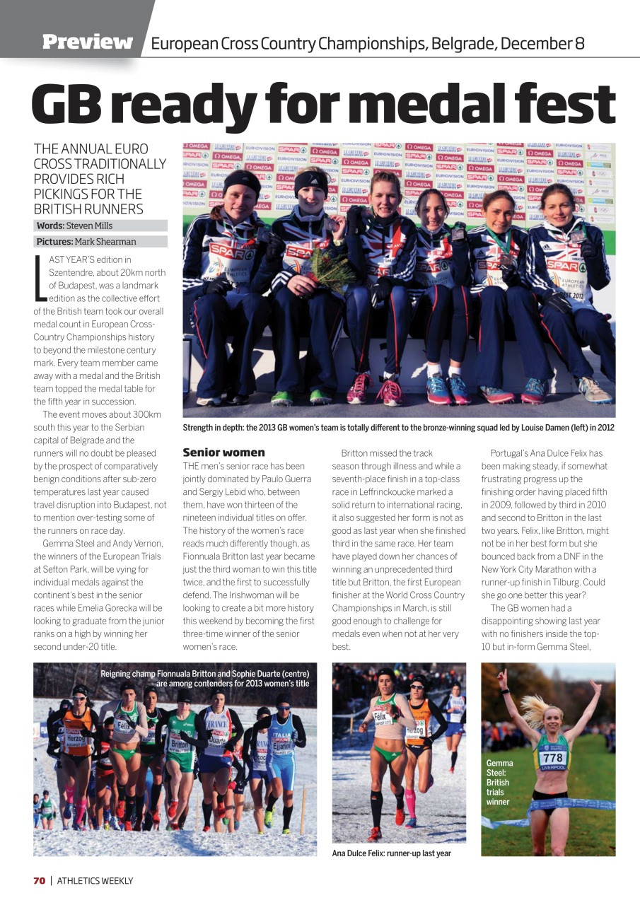 AW – Athletics Weekly Magazine Preview Pages