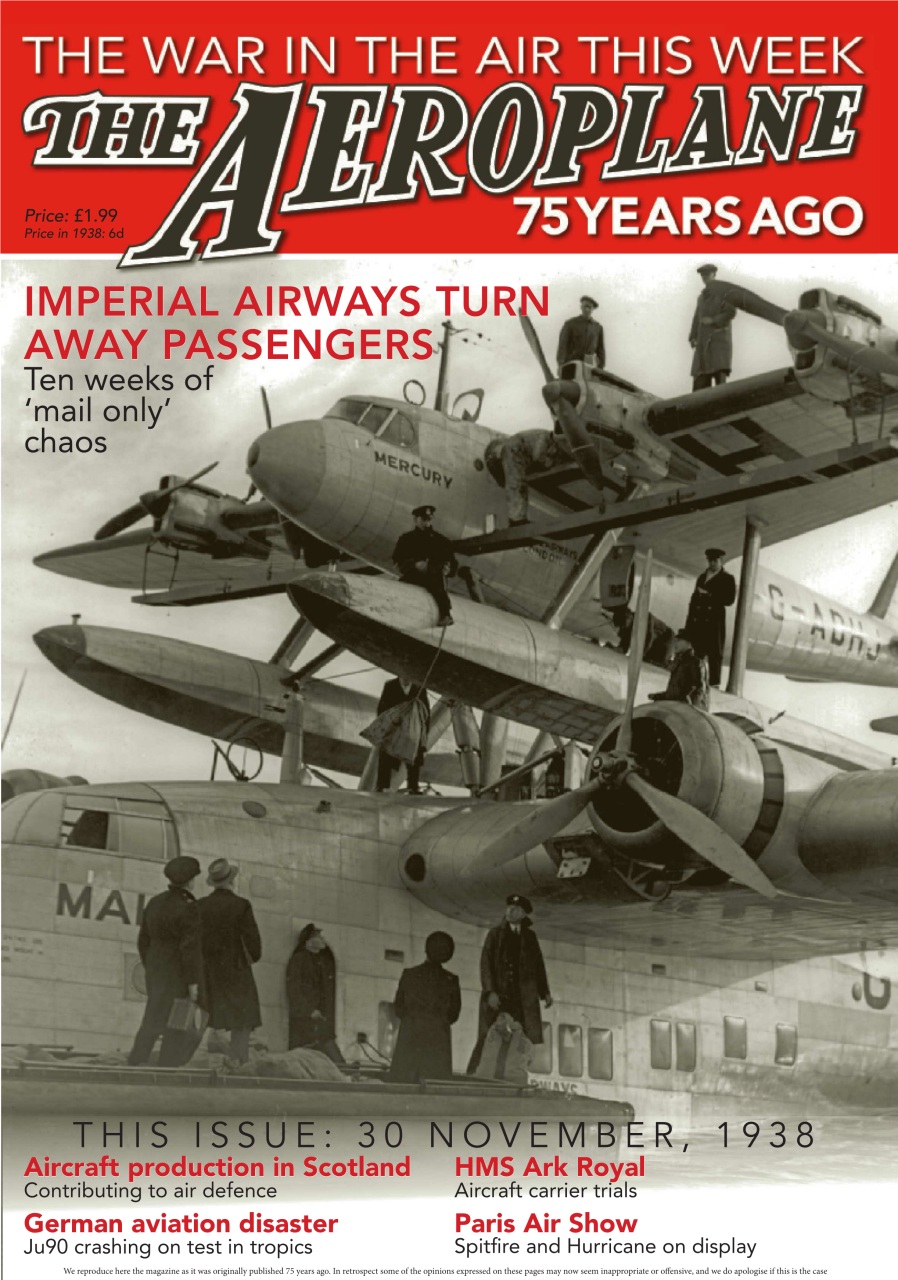 Aeroplane Weekly - The War in the Air 75 years ago Preview Pages