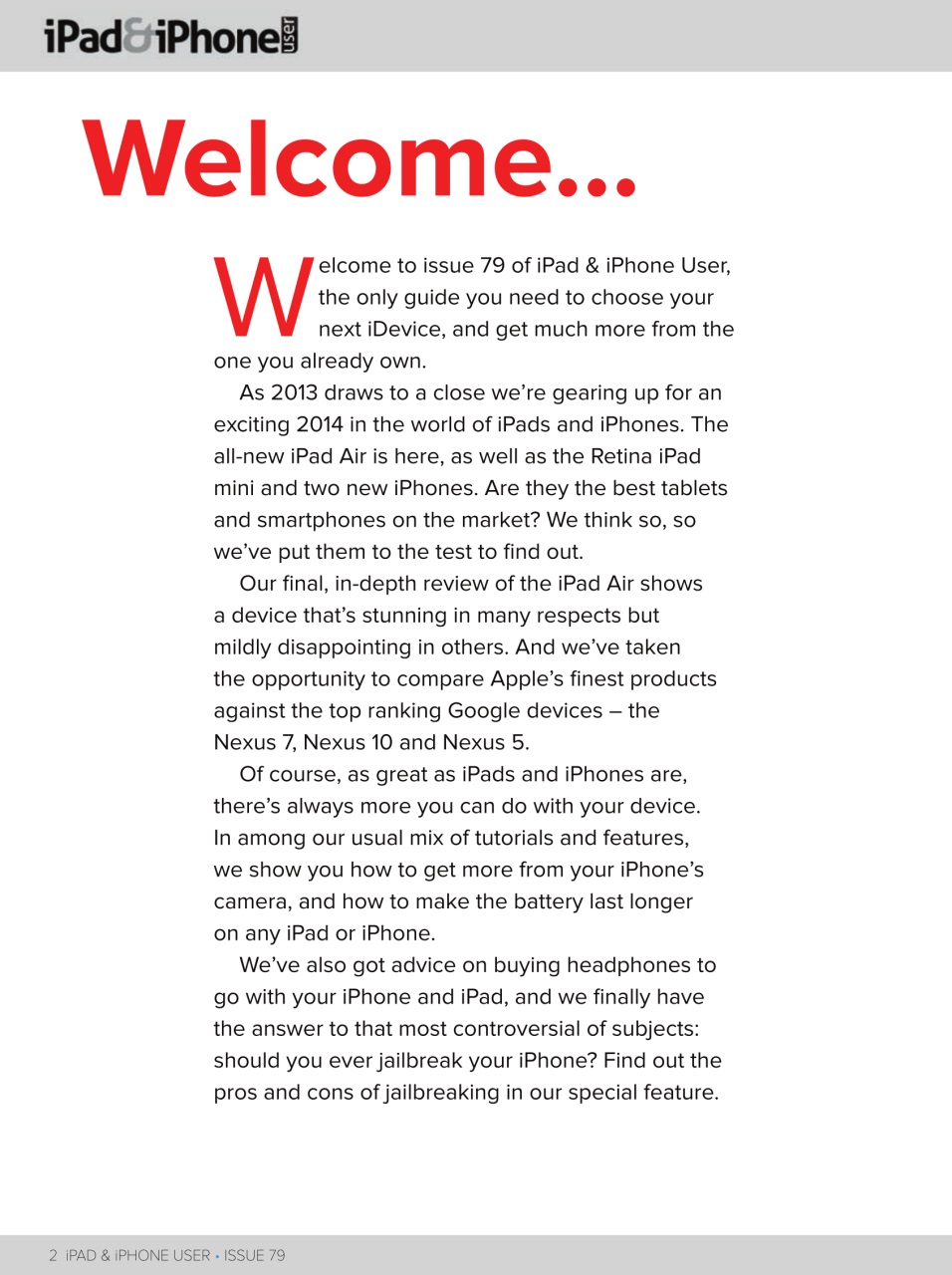 iPad and iPhone User Preview Pages