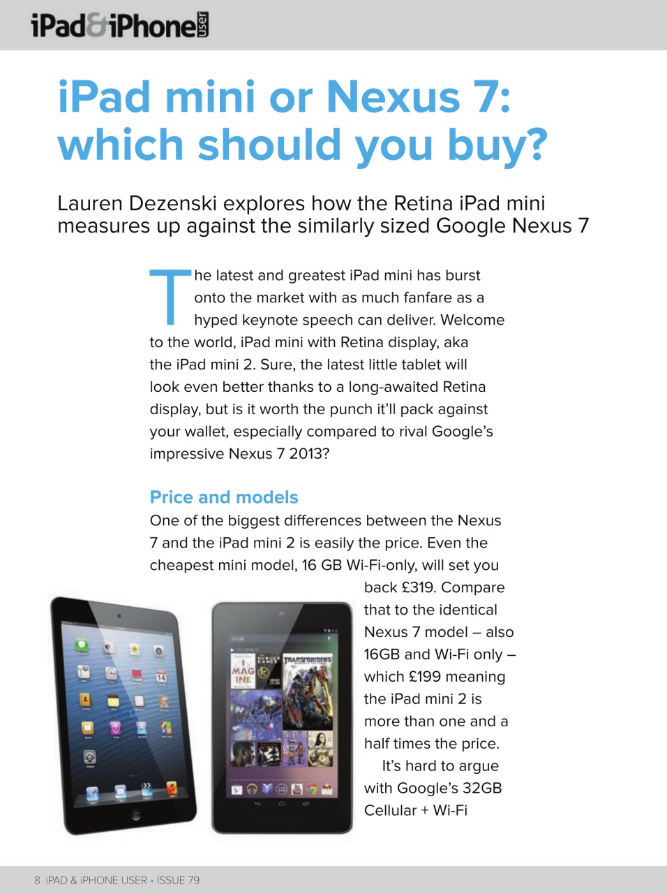 iPad and iPhone User Preview Pages