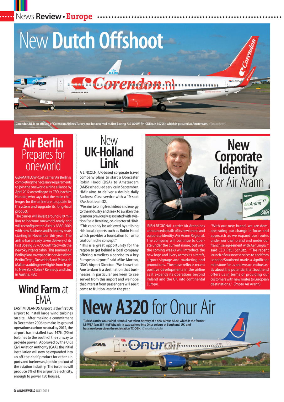 Airliner World Preview Pages
