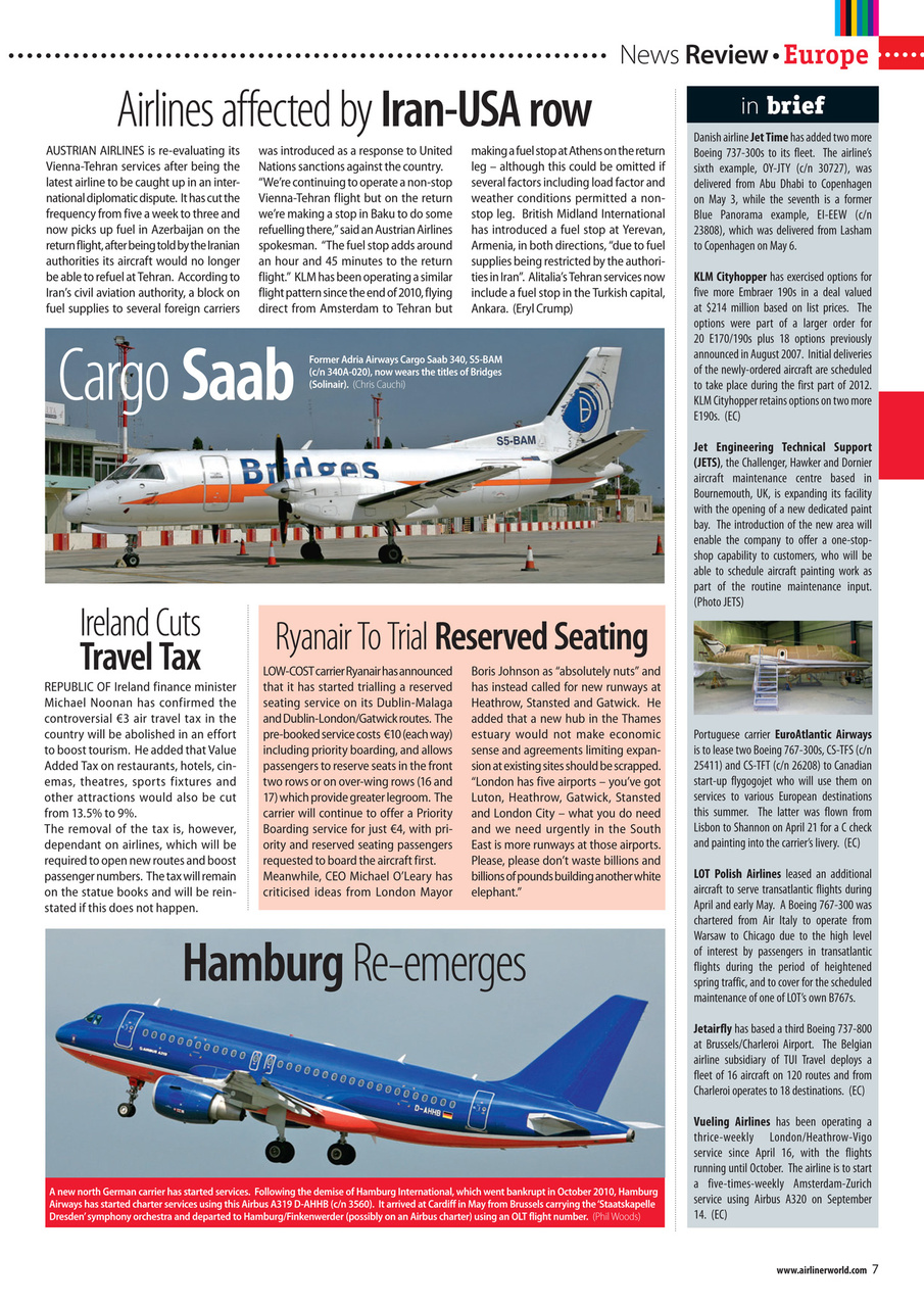 Airliner World Preview Pages