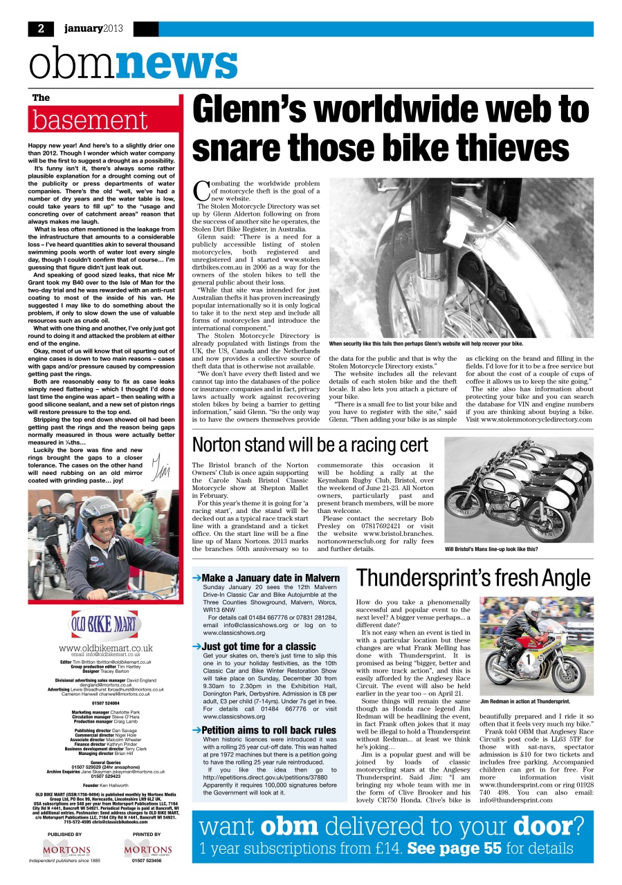 Old Bike Mart Preview Pages