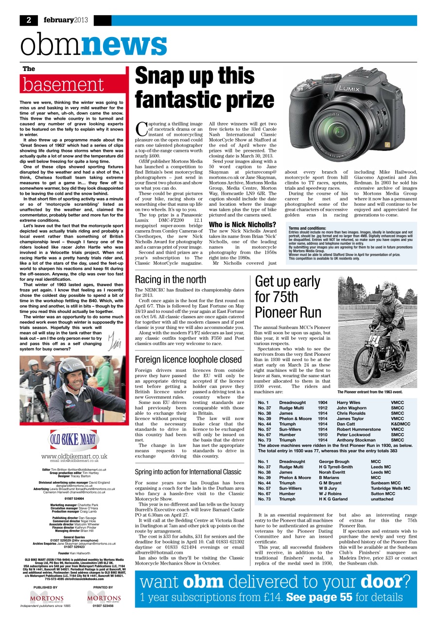 Old Bike Mart Preview Pages