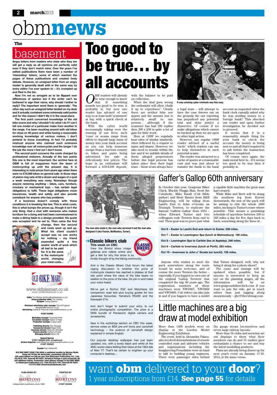 Old Bike Mart Preview Pages