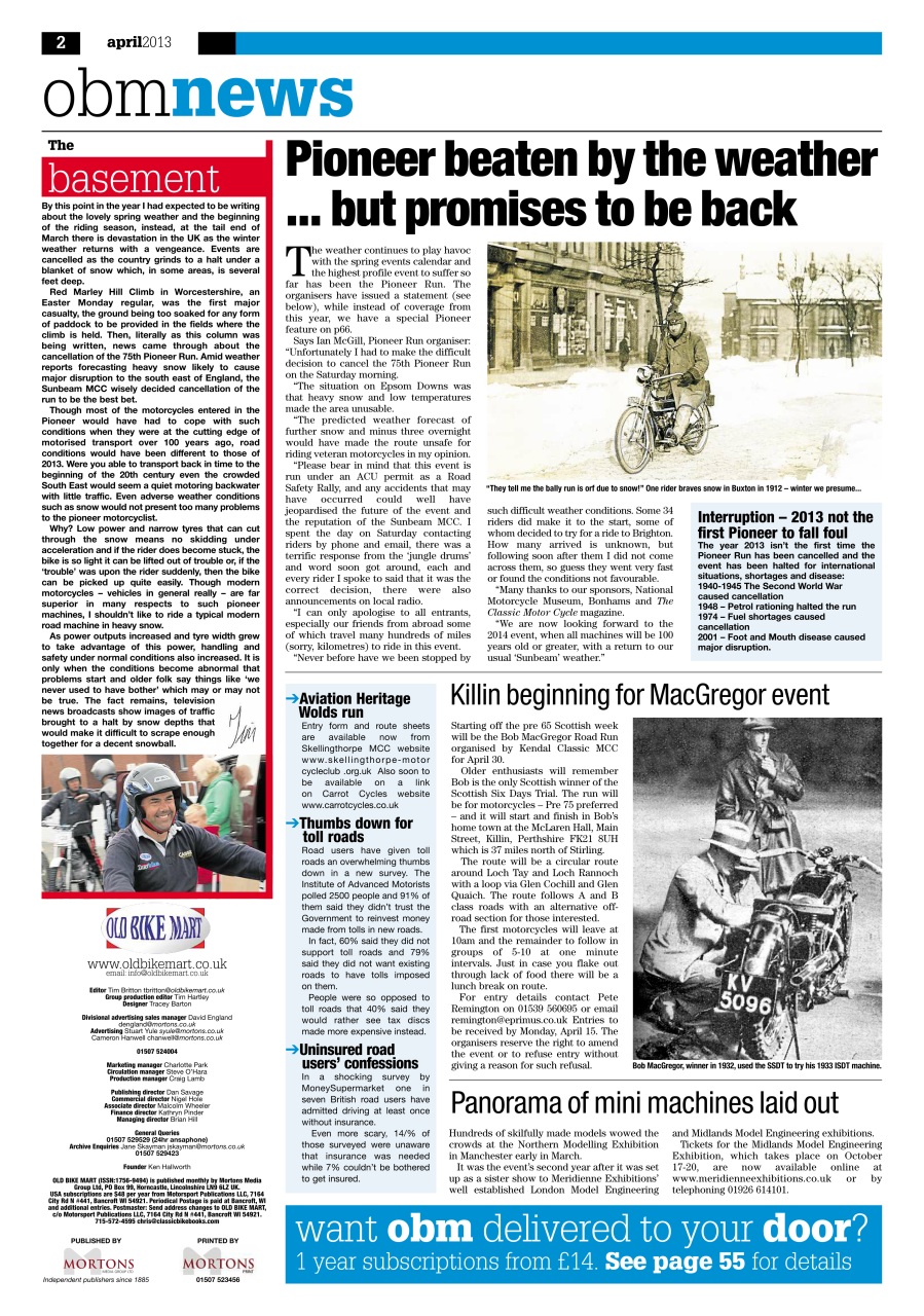 Old Bike Mart Preview Pages