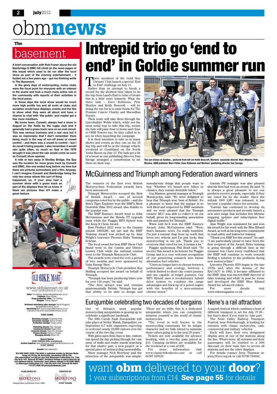 Old Bike Mart Preview Pages