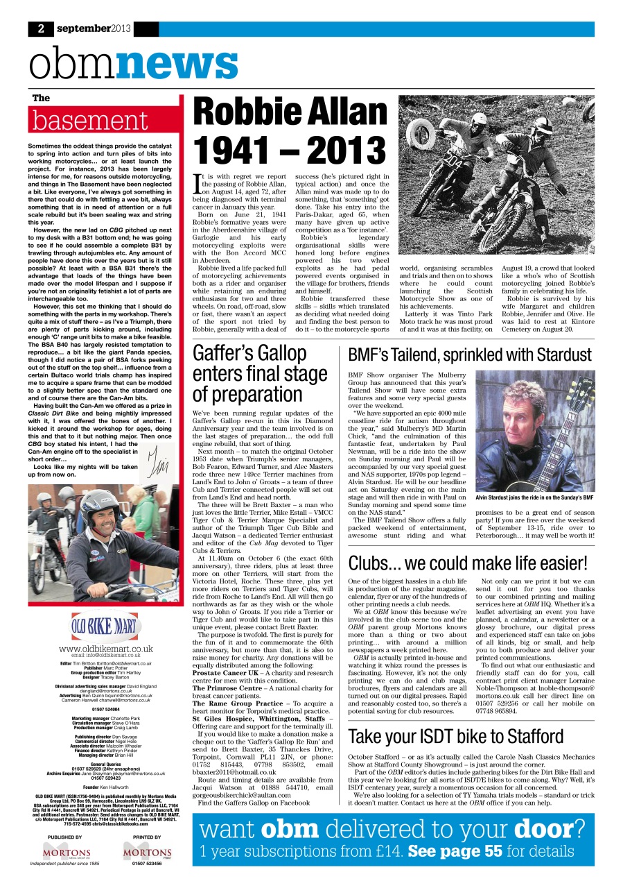 Old Bike Mart Preview Pages