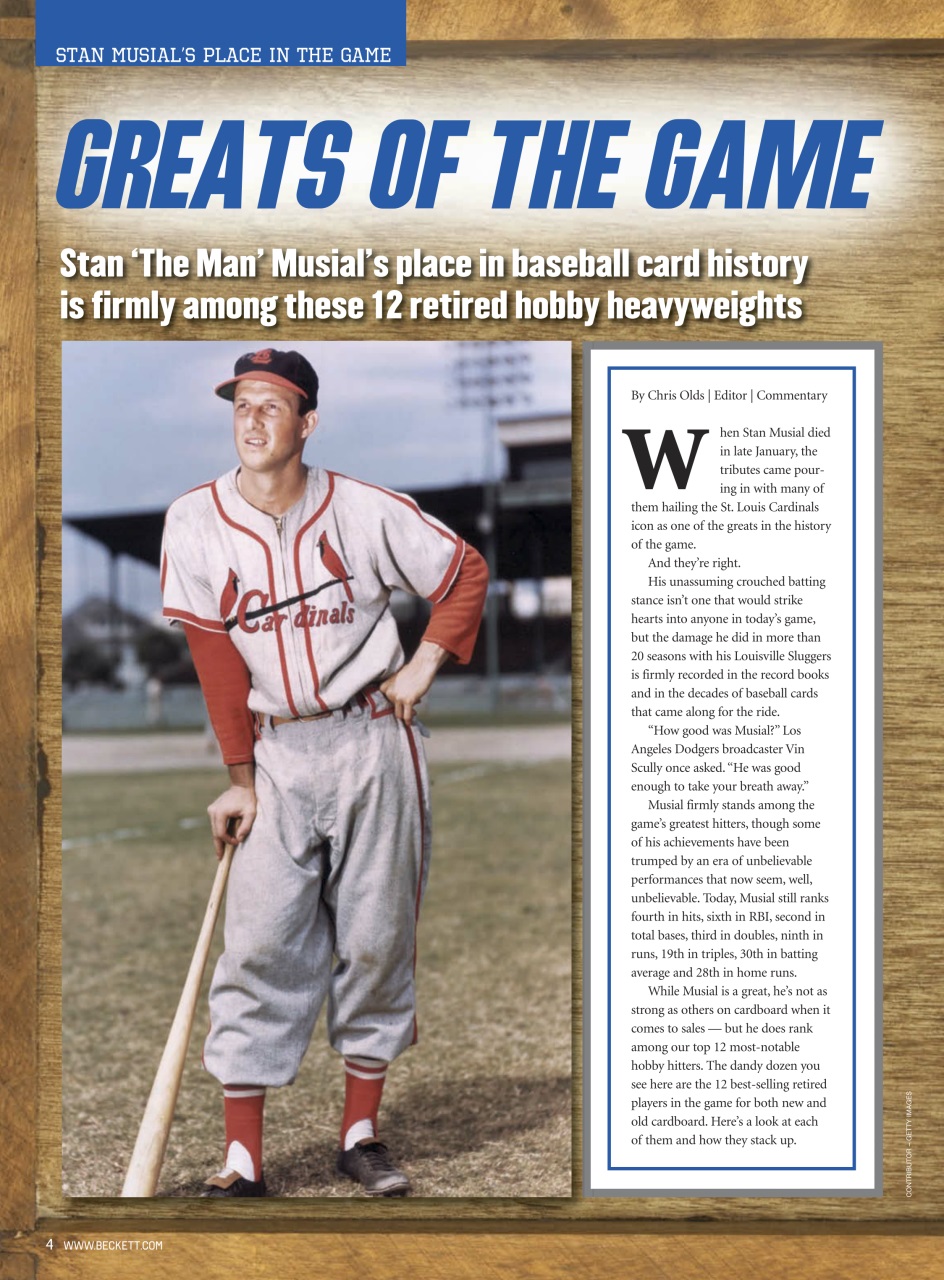 Beckett Baseball Magazine Preview Pages