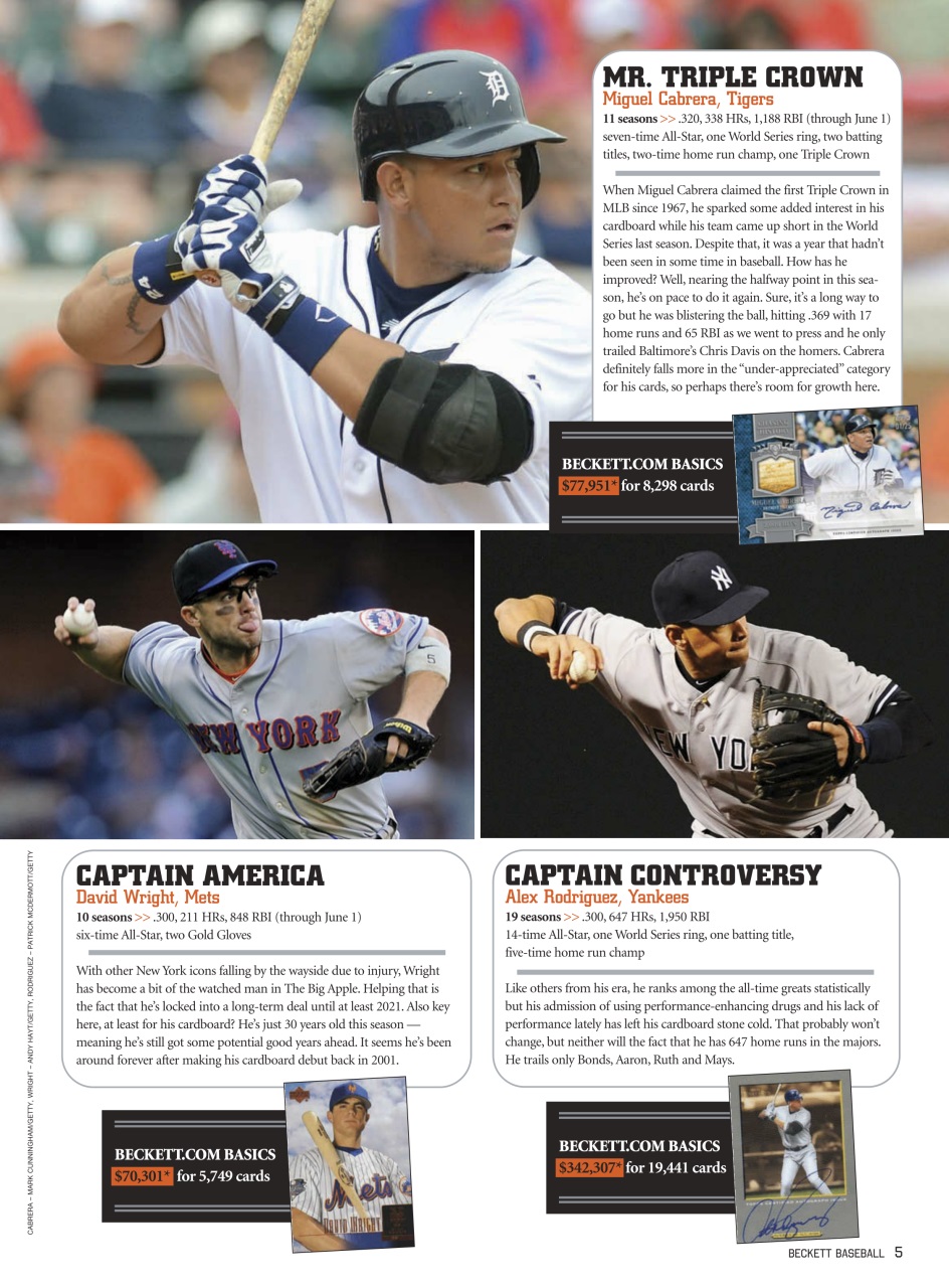 Beckett Baseball Magazine Preview Pages