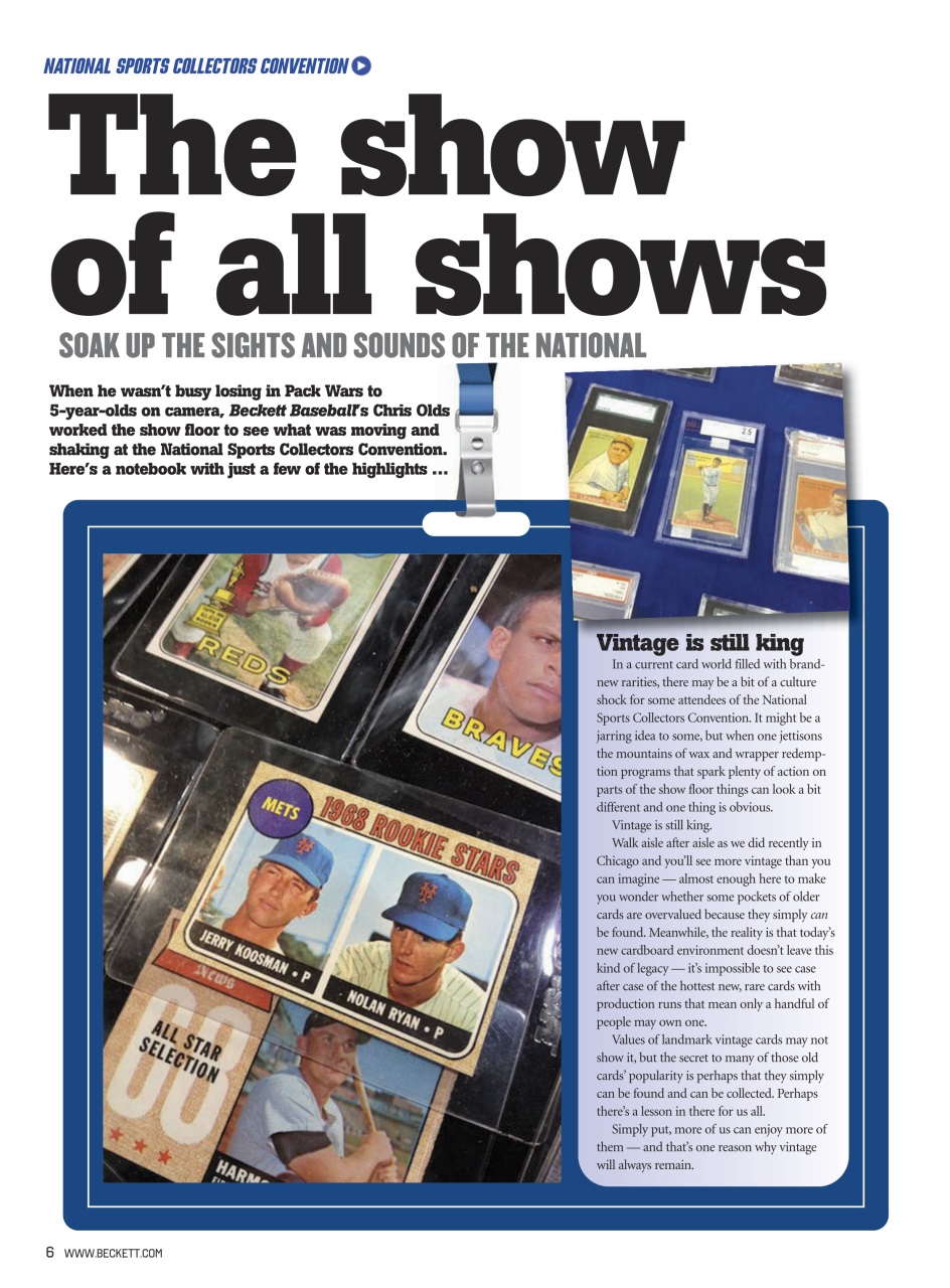 Beckett Baseball Magazine Preview Pages