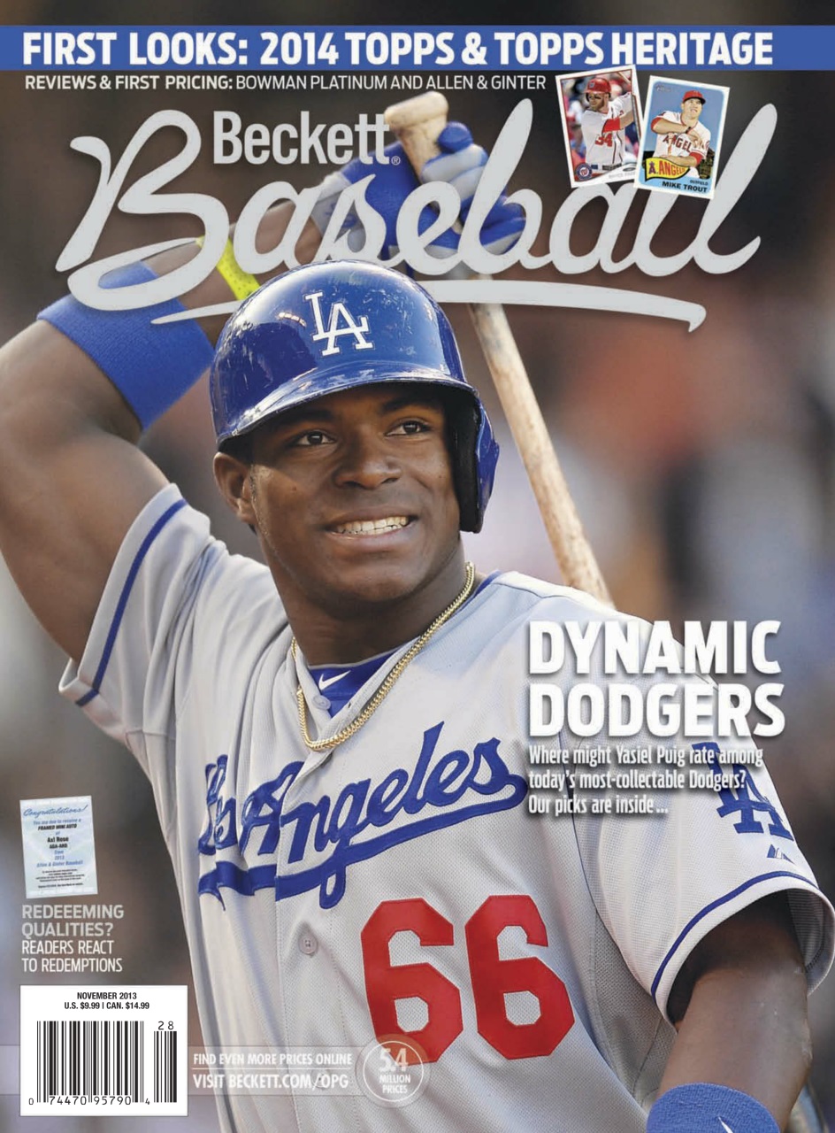 Beckett Baseball Magazine Preview Pages