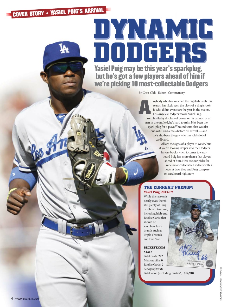 Beckett Baseball Magazine Preview Pages