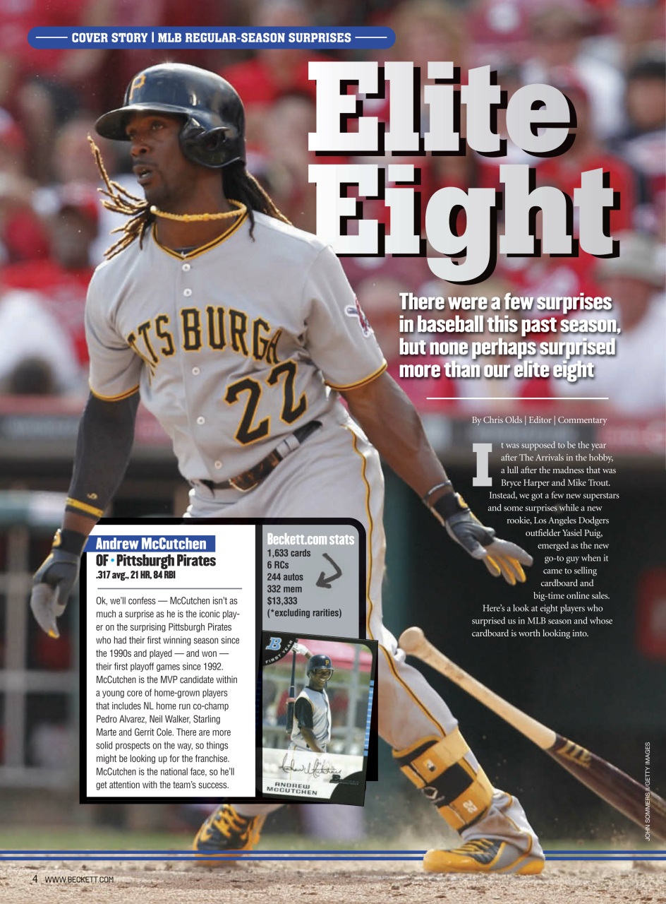 Beckett Baseball Magazine Preview Pages