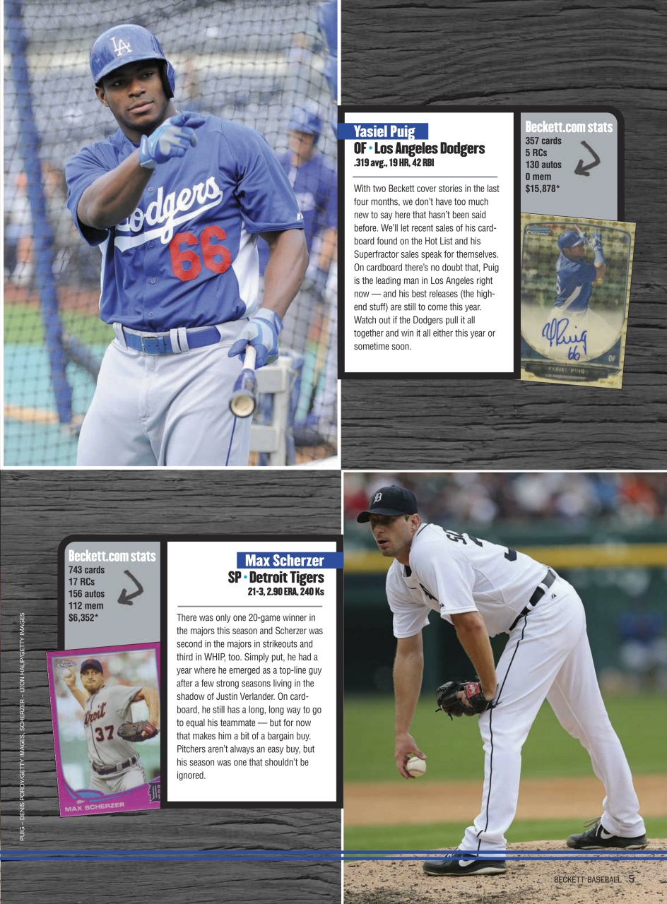 Beckett Baseball Magazine Preview Pages