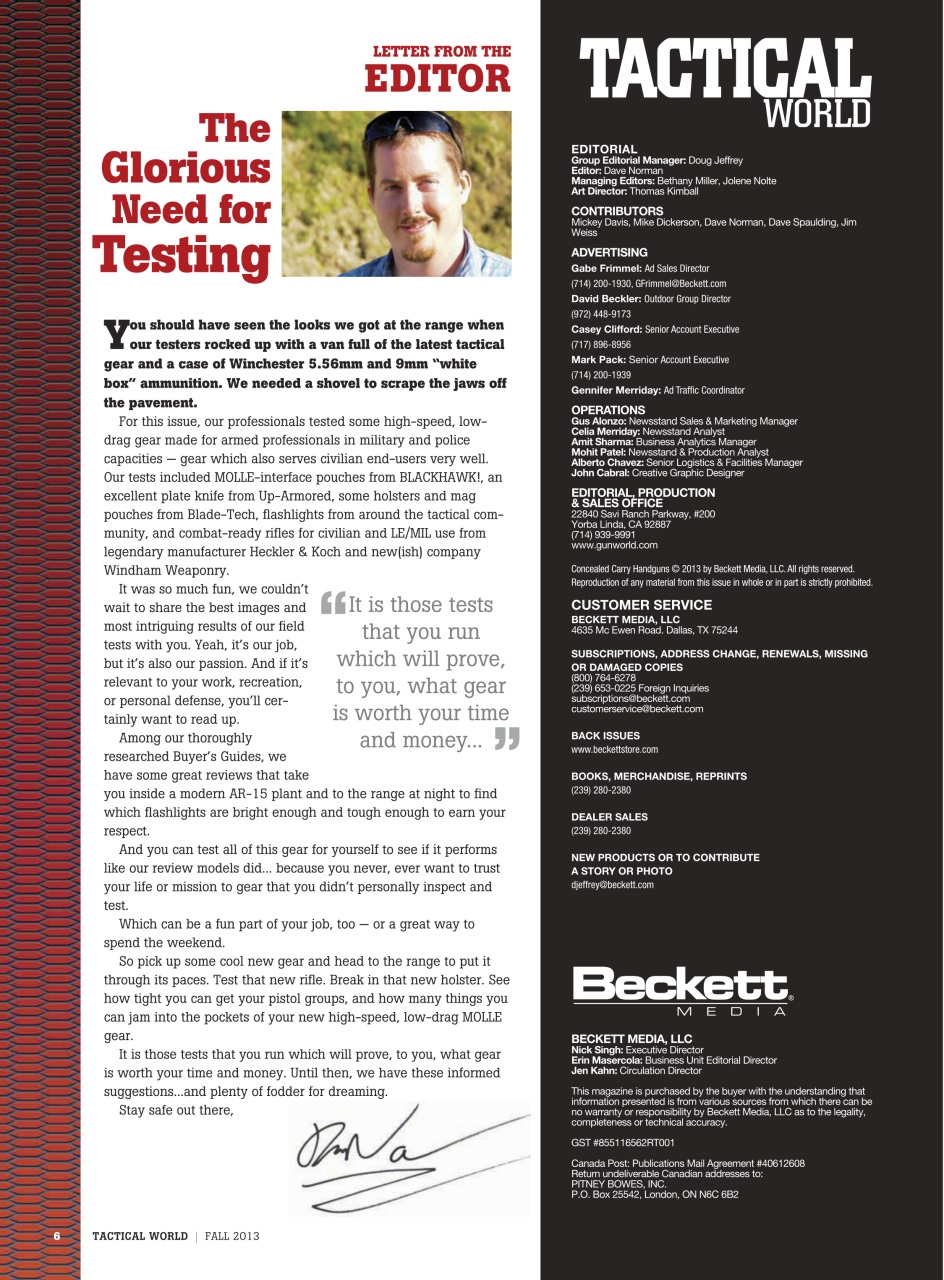 Tactical World Preview Pages