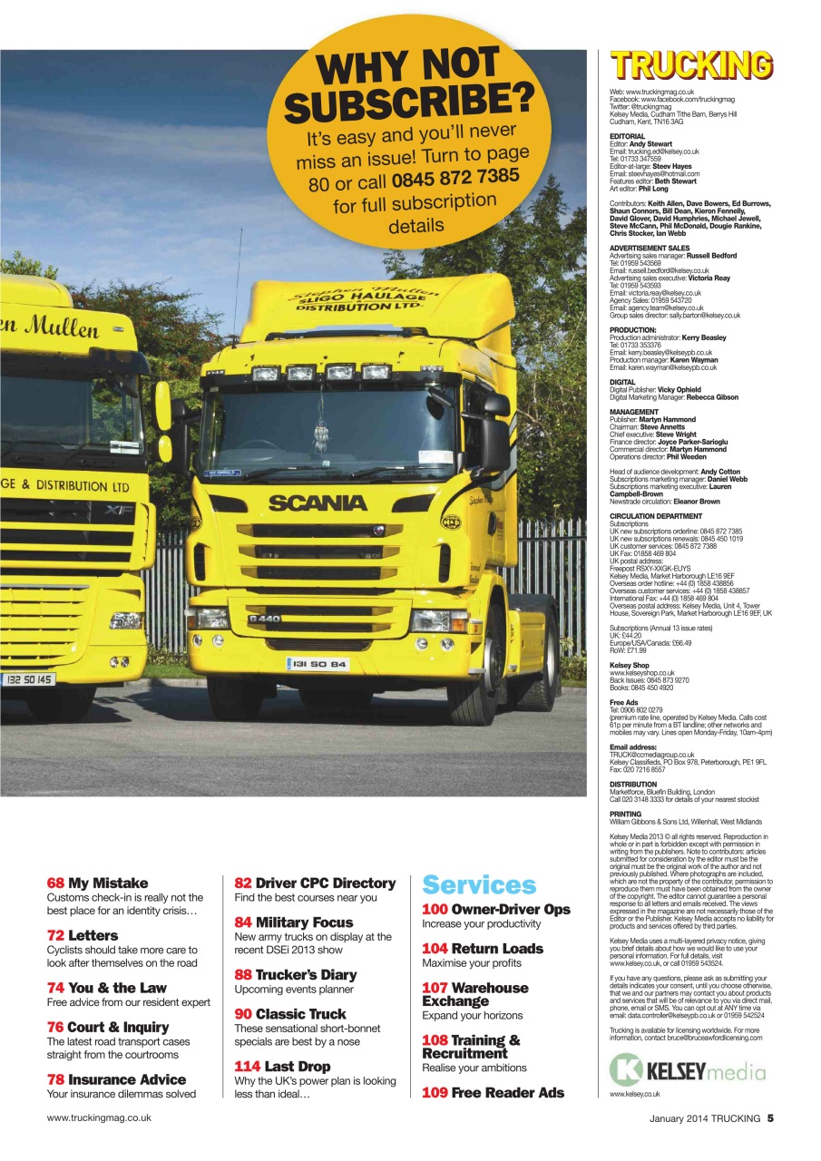 Trucking Magazine Preview Pages